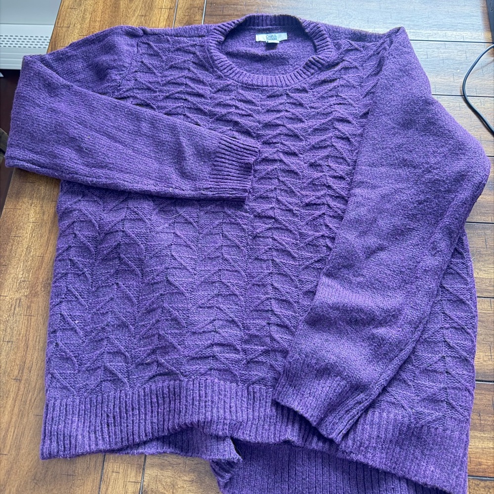Women’s XL Croft and Barrow Crew Neck Cotton Sweater